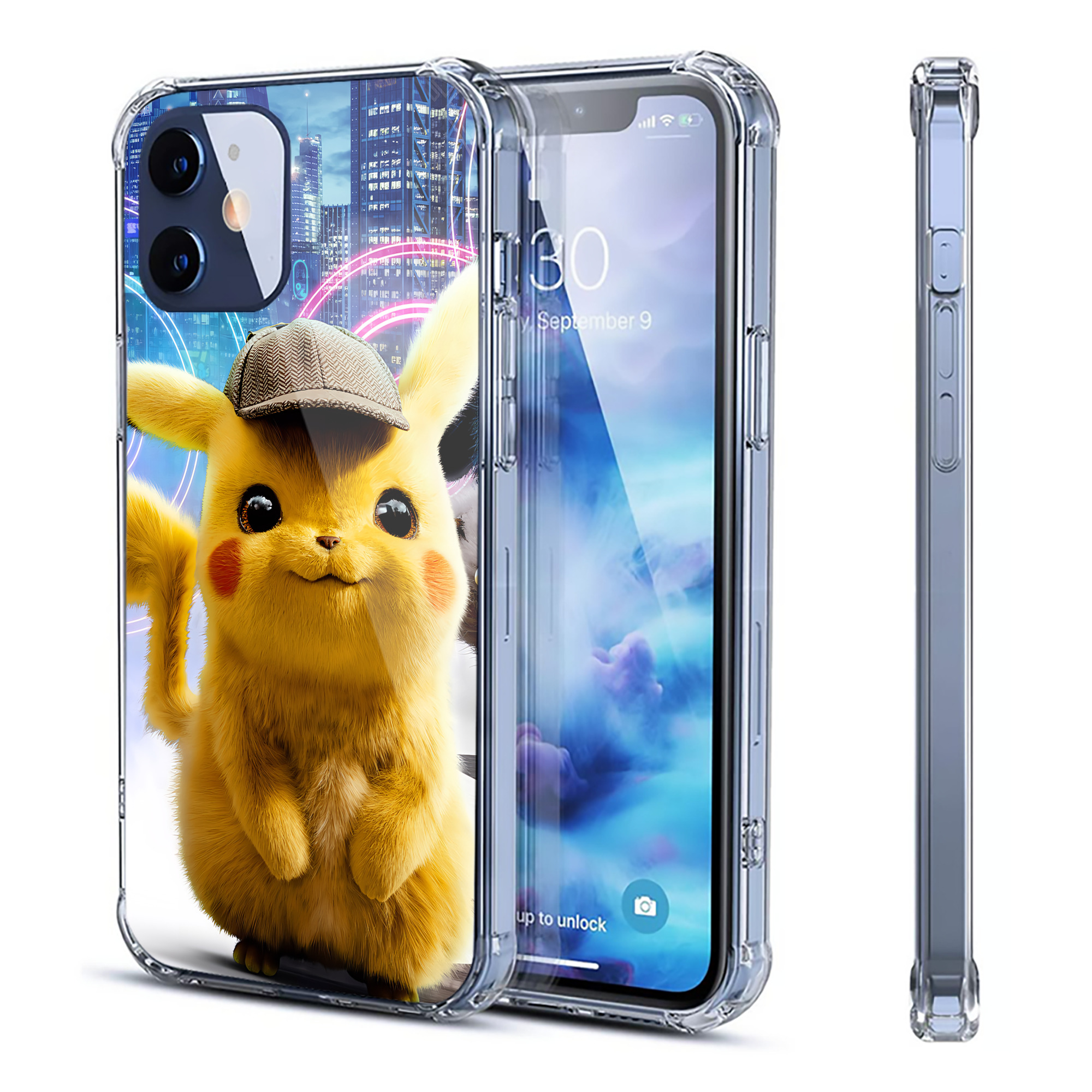（画像用） ポケットモンスター Pokémon 【iPhone 12シリーズ対応】透明スマホケース（クリアソフトケース）